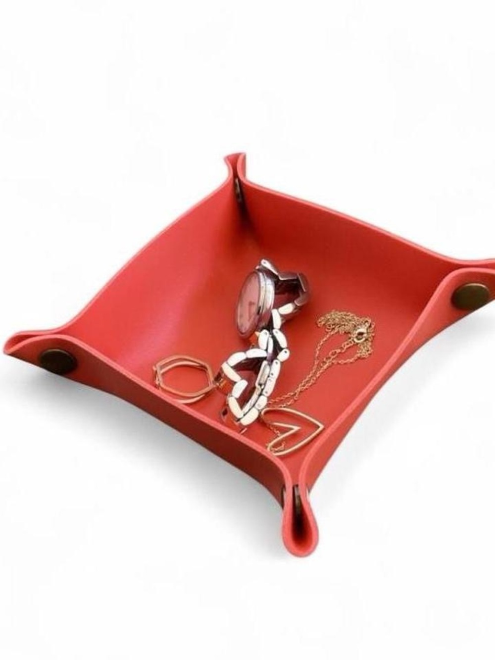 NWOT Leather Catchall Jewelry Tray